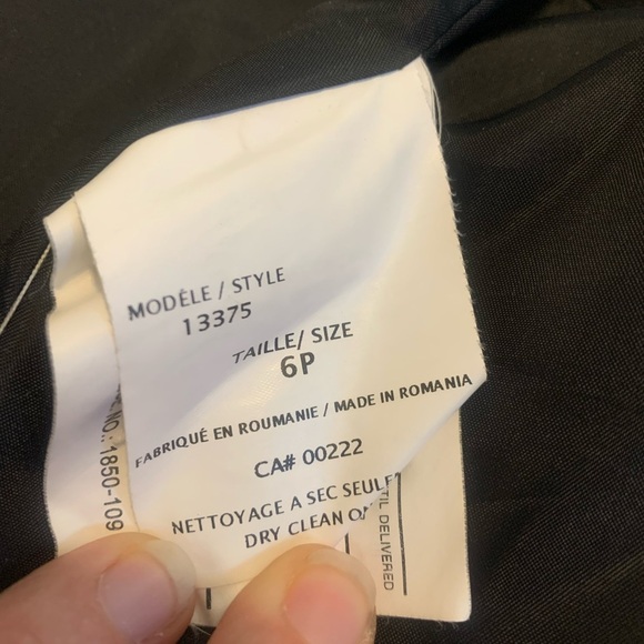 Vintage SEQUENCE Petite Gray Wool Blend Coat Jacket 6P Made in Romania - Picture 3 of 12